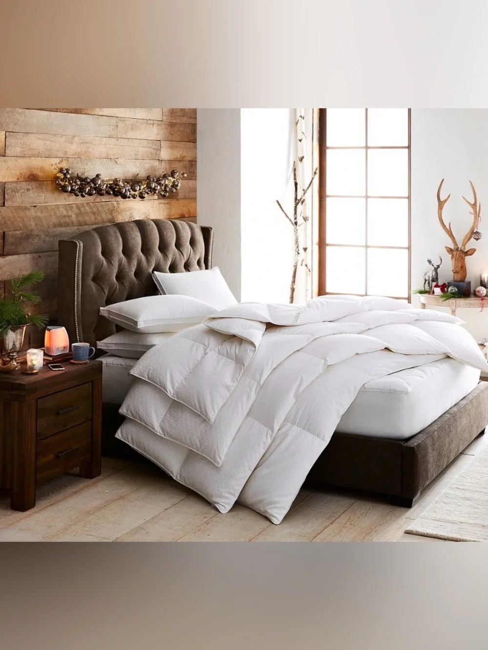 Hotel Collection European White Goose Down Lightweight Hypoallergenic UltraClean